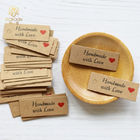 Recyclable Brown Decorative Sticker Labels , Kraft Paper Labels Personalised