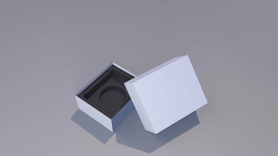 White Lid And Based Paperboard Gift Boxes For Jewelry Packaging